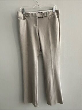 Express Y2K Light Taupe Boot-Cut Dress Pants Size 6R Low Rise